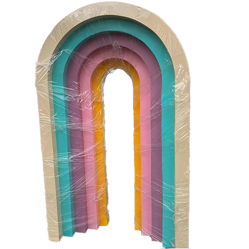 DISEÑO DXF DE MAMPARA ARCOIRIS